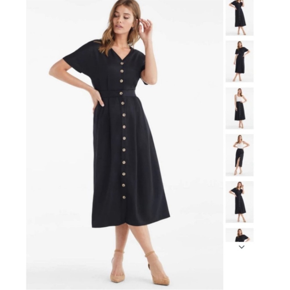 Vetta Capsule Blue Two Piece Midi Dress Convertible Skirt Set Size 0 XS NWT - Picture 8 of 16